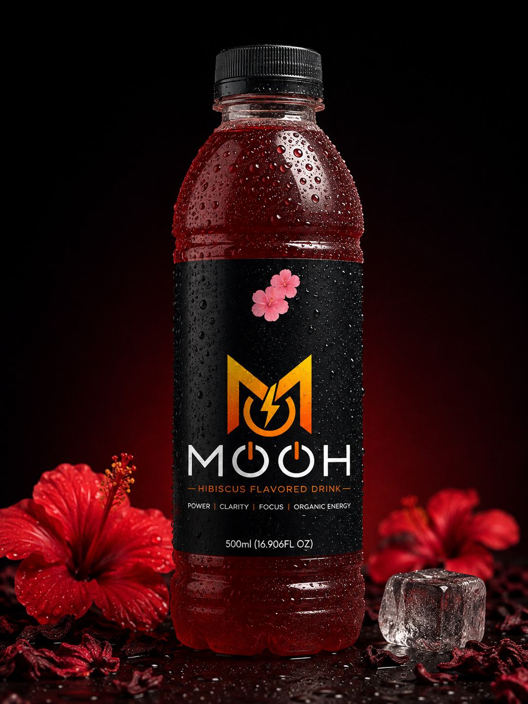 MOOH Hibiscus 500ml bottle